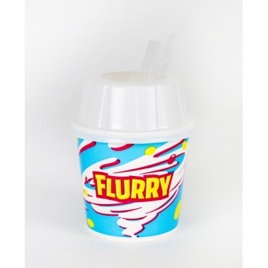  FLURRY ICE CREAM CUP WITH COVER AND SPOON 300ml SAVOR