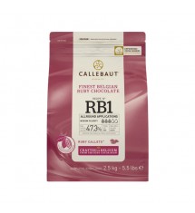 Belgische Ruby Schokolade Callebaut  RB1- 2,5 kg