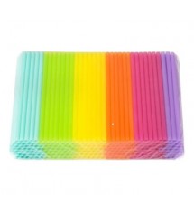 JUMBO-Straight straws, mix of colors 9.05x240mm / 250 pcs.